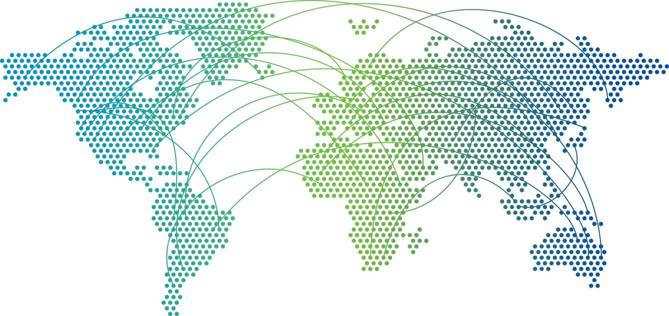 Connected world illustration